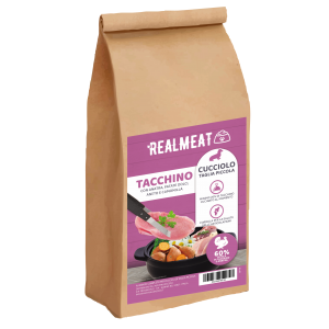 REALMEAT CUCCIOLO TACCHINO, ANATRA con PATATE DOLCI MINI REALMEAT CUCCIOLO TACCHINO, ANATRA con PATATE DOLCI MINI